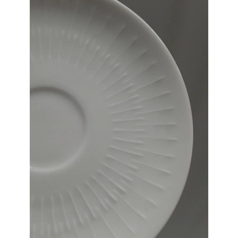 Vtg Hutschenreuther Selb LHS Bavaria Germany APART Demitasse Cup Saucer White
